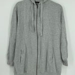 Ellos Gray Full Zip Hoodie Long Sleeve Pockets Size 1X Photo 0