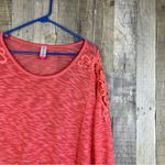 No Boundaries  XL(15-17) Jr’s Pink Lightweight Burnout Sweater w/Lace App… Photo 2
