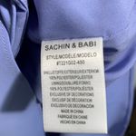 Sachin + Babi  periwinkle, draped tulip dress. Spaghetti straps. 4 Photo 8