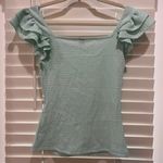 SheIn VCAY Square Neck Ruffle Trim Tee Photo 3