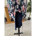 Women’s Floral Dress Tie Waist Flowy Slinky Size 4 Photo 7