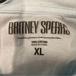 Britney Spears Concert Tshirt Tee Women's XL Light Blue Festival 100% Cotton Photo 3