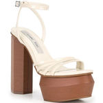 Gianni Bini  Parrish Platform Sandals‎ Heels Size 7.5 White Brown Photo 0