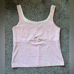 Euro Contrast Tank Top Pink Size M Photo 0