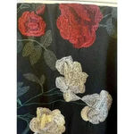 ECI  NY Women's Floral Rose Embroidered Pencil Skirt Size 8 red green champagne Photo 1