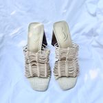 Sam Edelman | LAURETTE SLIP ON HEELED TRIANGLE BLOCK SANDALS SIZE 7 Photo 4