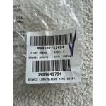 Madewell  $138 Seamed Long-Sleeve Mini Shirtdress in Poplin Black Size 6 NV025 Photo 4