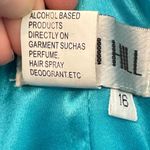 Sherri Hill Turquoise Blue Strapless Rhinestone Gown Plus Size 16 Photo 6