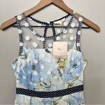 Anthropologie RYU  Tulle Fit and Flare Floral Dress Mesh Polka Dot Overlay NWT Photo 1