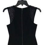 BCBGeneration Womens Sleeveless Lace Mesh Trim Sheath Dress Black Size 4 NWT Photo 3