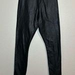 Hollister black faux leather fleece lined legging pants women's size XS Photo 0