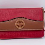 Michael Stevens Rugged Outland Leather Purse Red Brown Crossbody Mini Bag Wallet Photo 11