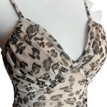 Francesca's Womens Francesca’s Collections Meraki Zoey Animal Print Mesh Bodysuit - Sz S Photo 4
