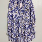 Free People Love Letter Tunic Blue Top Photo 2