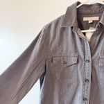 Banana Republic  Dark Gray Chambray Button Down Shirt Women's Size Small NWT! Photo 1