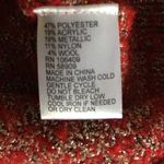 Antonio Melani red and gold sweater Photo 3