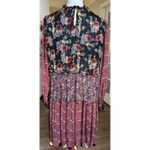 ZARA Woman Patchwork Floral Midi Dress Tassel Hem Boho L EUR L MX 30 Photo 5