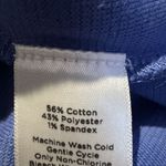 Talbots Tunic Blue Portrait Neckline Back Button Up Long Sleeves Top Sz L Photo 7