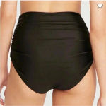 J.Crew  black high rise ruched bikini bottoms in size xxs Photo 1