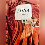 MISA Los Angeles  Medium Selena Feeling Groovy Pink And Orange Mini Dress  NWT Photo 9