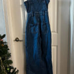 Paige  Denim Belted Button-Front Jumpsuit – Size 0 Photo 7