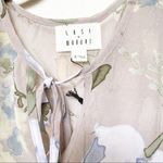 Lost + Wander  Grey Sheer Cold Shoulder Floral Top Size XS NWT Photo 4