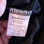 Bordeaux  Black Drape Neck Top Photo 4