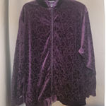 Blast Zip Up Jacket Jumper Vintage Purple Track Jacket Adult Medium Velvet Photo 0
