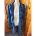 Universal Threads Universal Thread Denim‎ Coat Belted Long Sleeve Pockets Jacket Dress Size Small Photo 2