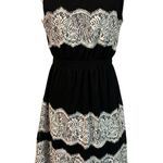 YA Los Angeles Dress Silk Blend Black Sheer w/ Lace Lining Med Sleeveless Photo 0