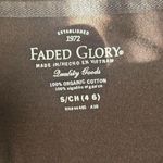 Faded Glory  Women Small Pocket Tee Brown T-shirt Midi Dress Skater Casual Cotton Photo 5