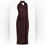 House Of CB  Angelina Asymmetric Halter Midi‎ Dress size S NWOT Photo 8