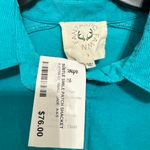 Fantastic Fawn Smiley Face Patch Corduroy Shacket in Jade Size Small Photo 6