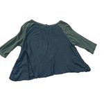 BDG Urban Outfitters  Baseball Tee Flowy Green Charcoal Gray sz M Photo 2
