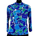 Susan Graver Women's Liquid Knit Floral A-Line Blouse Size Small NWOT Photo 2