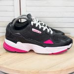 Adidas  Originals Falcon Running‎ Shoes Corduroy Leather Black Pink 8 Photo 10