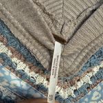 Free People Women's XS Top Waffle Knit V-Neck Long Sleeve Blouse Boho Chic Photo 4