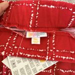 LuLaRoe NWT 2  Madison Skirt‎ 3XL Red White Plaid Print Floral Cottagecore Soft Photo 7