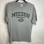 Delta MIZZOU Football T Shirt Sz Large Gray Black Graphic Photo 0