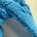 Ann Taylor Sweater SZ Small Chunky Knit Honeycomb Cable Spring Blue Cotton Blend Photo 5