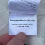 SET Women’s German Designed 100% Linen Long Sleeve Pleated Back White Top Sz 4 Photo 6