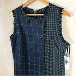 Julia Jordan JULIA JORDON Navy Tweed Grid Shift Dress NWT 14 Photo 6