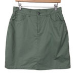 Croft & Barrow Forest Green Mini Skort Skirt Size 8 Photo 0