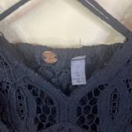Free People One Vintage Size Large Black Lace Bralette Boho Coquette Goth Photo 3