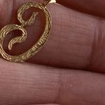 10k Gold C Initial Pendant Photo 1