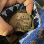 Taos Navy Sweater Knit Camping Outdoor Granola Preppy Suede Cabin Boots Size 7 Photo 8