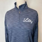 Elevate Womens Blue Pullover Shirt Size Medium Long Sleeve Activewear Photo 6