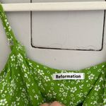 Reformation Crimini Green Floral Midi Dress 0 Photo 3