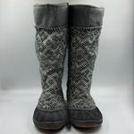 Sorel  Tremblant Pull On Knit Rain Winter Boots Wool and Suede Upper Size 6.5 Photo 1