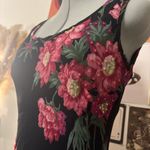 Vintage Floral Black Midi Dress with shawl Size undefined Photo 6